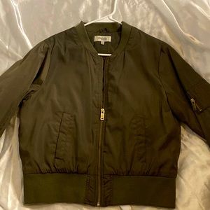 Hunter Green Bomber Jacket